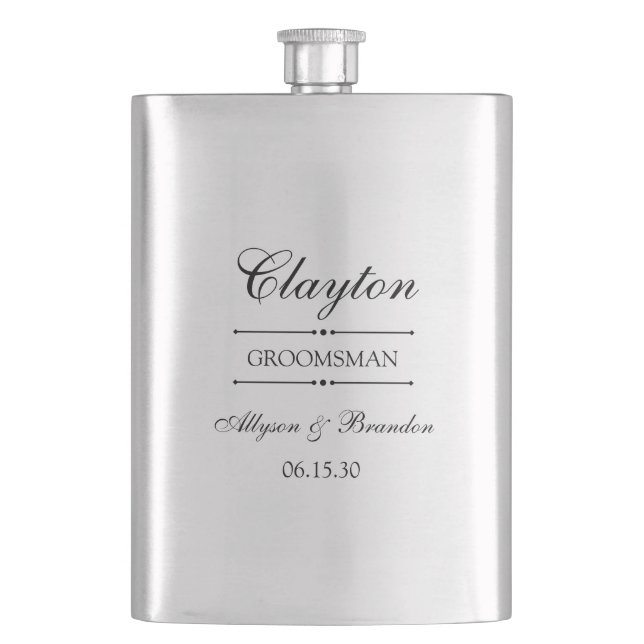 Flasque Garçon d'honneur Personnalisé (devant)