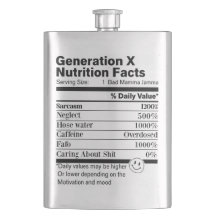 Génération X | Nutrition Amusante Faits Sarcasme N