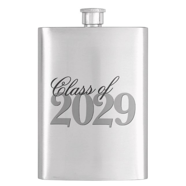Flasque Graduation personnalisée | Année et nom simples (devant)