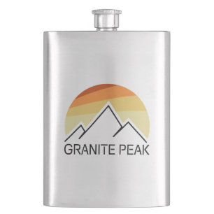 Flasque Granite Peak Montana Rétro