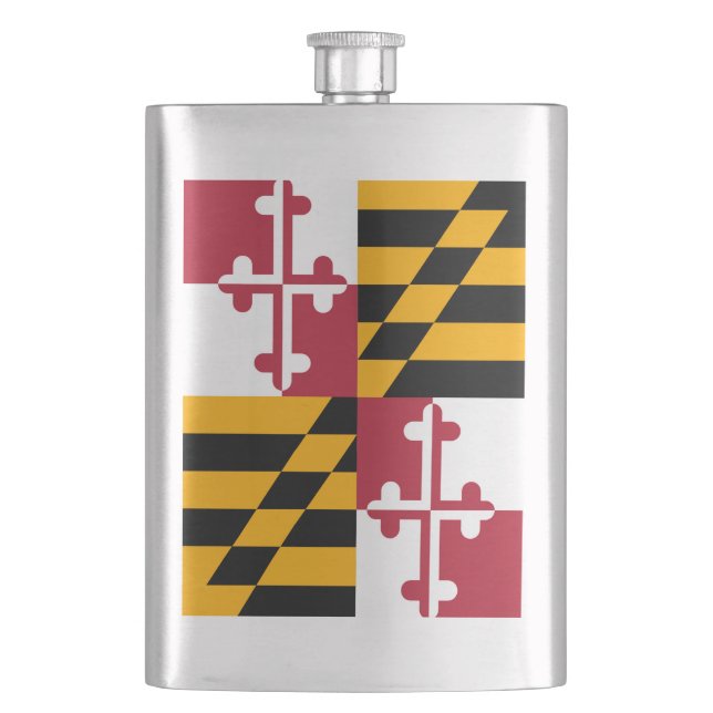 Flasque Graphique du drapeau de l'État du Maryland (devant)
