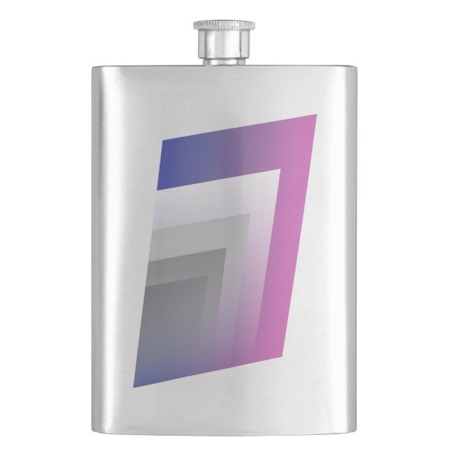 Flasque gris bleu Fuchsia (devant)
