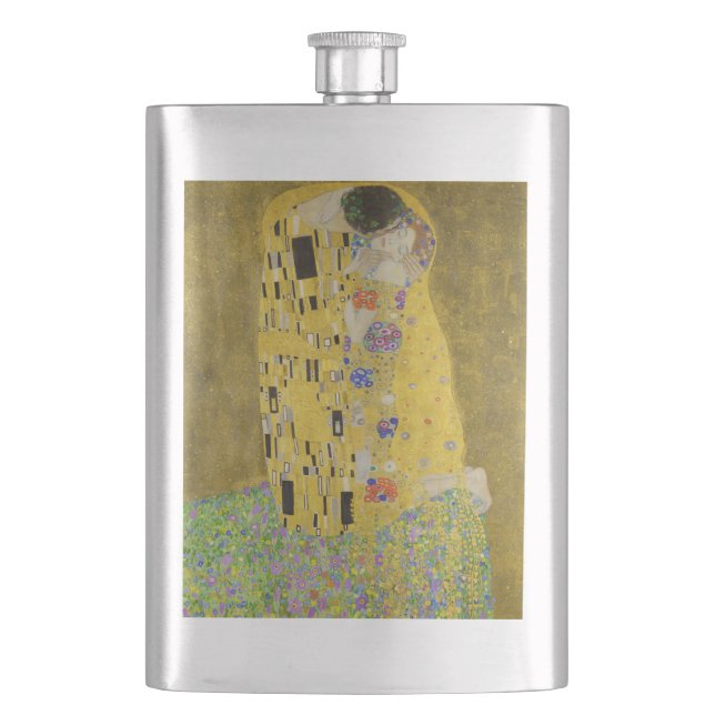 Flasque Gustav Klimt - Le baiser (devant)