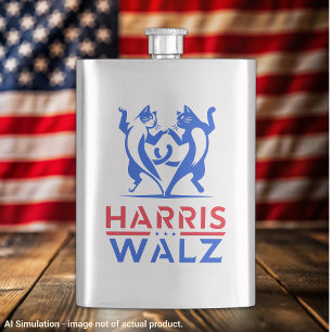 Flasque Harris Walz - Chats dansants Classic Acier Inoxyda