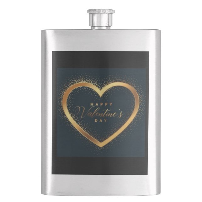 FLASQUE HEUREUSE SAINTE-VALENTIN ! (devant)