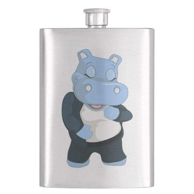 FLASQUE HIPPO BLEU CUT (devant)