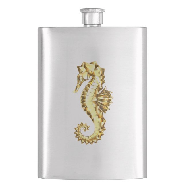 Flasque Hippocampe Polygonal Or (devant)
