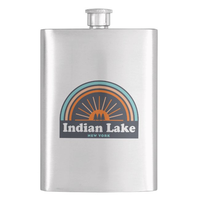 Flasque Indian Lake New York Rainbow (devant)