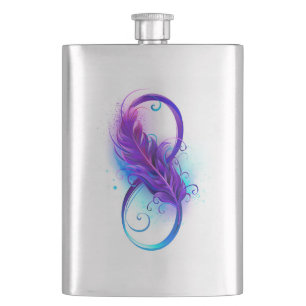 Flasque Infini avec plume violette