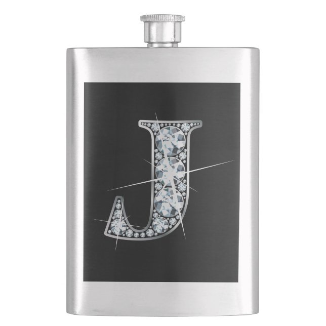 Flasque J Faux-"Diamond Bling" (devant)