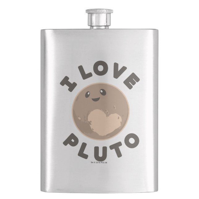 Flasque J'aime Pluton (devant)