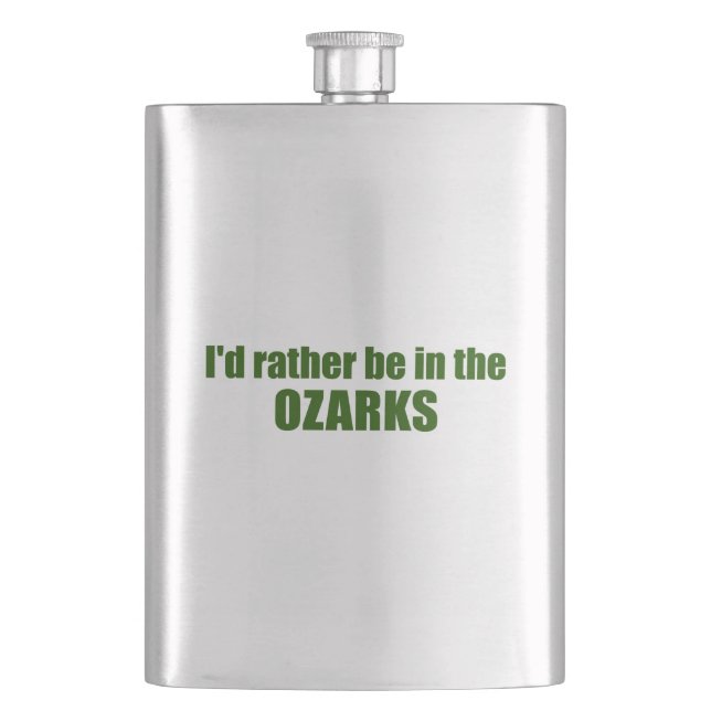 Flasque Je Préférerais Être Dans Les Ozarks (devant)