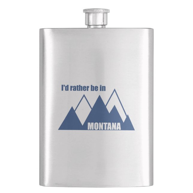Flasque Je Préférerais Être Dans Montana Mountain (devant)