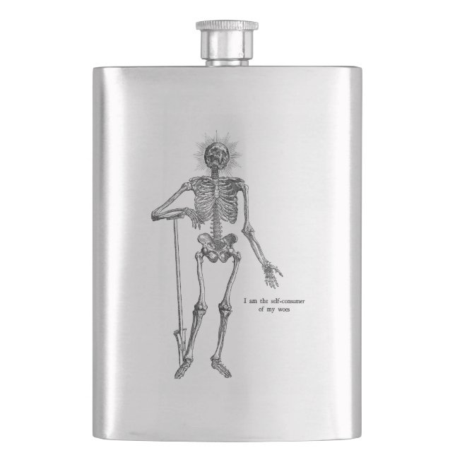 Flasque Je suis Skeleton ! (devant)