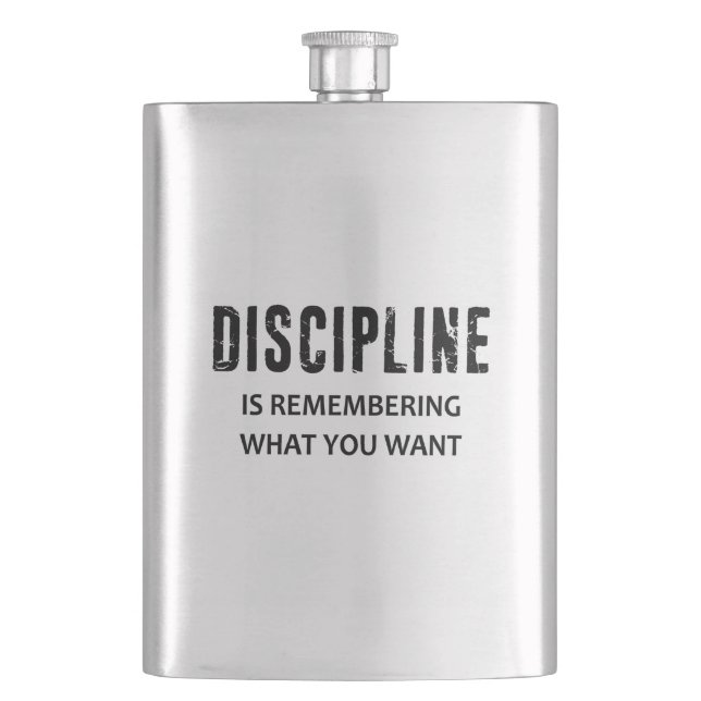 Flasque La Discipline Rappelle Ce Que Vous Voulez (devant)