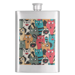 Flasque La foule de chats