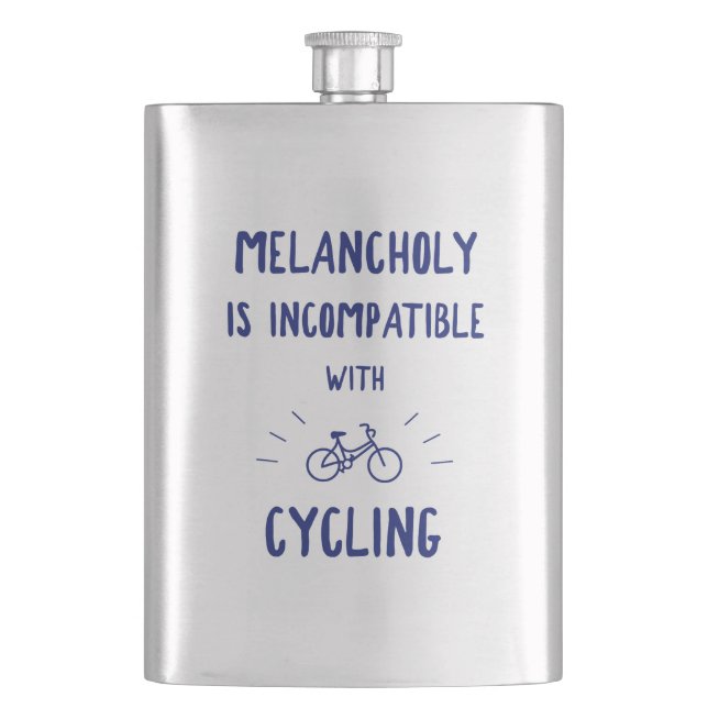 Flasque La mélancolie N'Est Pas Compatible Avec Le Cyclism (devant)