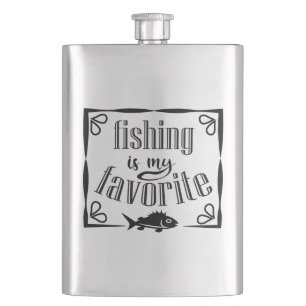 Flasque La pêche est ma citation préférée