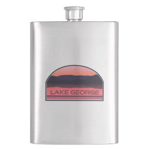 Flasque Lake George New York Red Sunrise