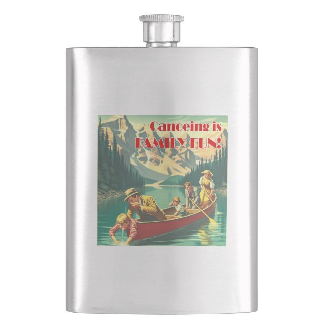 Flasque Le Canoë Est Un Plaisir Familial (devant)