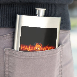 Flasque Le lettrage de SlipperyJoe's Halloween massivement