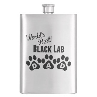 Flasque Le meilleur papa noir du laboratoire du monde