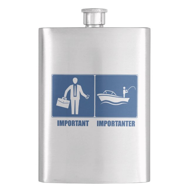 Flasque Le Travail Est Important, La Pêche Est Importante (devant)