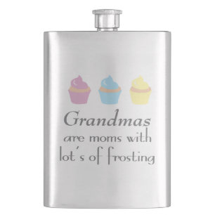 Flasque Les grand-mamans sont des mamans avec un bon