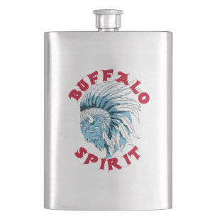 Flasque L'esprit animal de Buffalo abattu