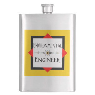 Flasque Ligne décorative de l'ingénieur de l'environnement