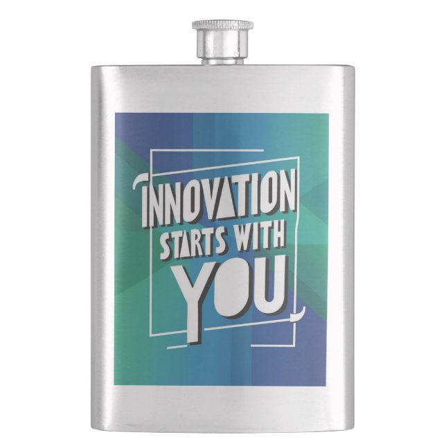 Flasque L'innovation commence avec vous option 3 (devant)