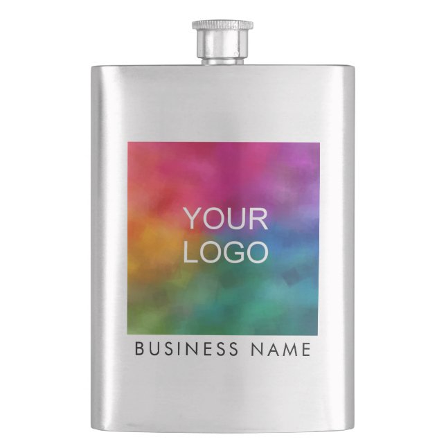 Flasque Logo de l'entreprise client ici meilleur Modèle (devant)