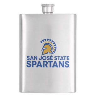 Flasque Logo Wordmark de Spartans d'état de San Jose