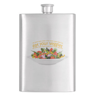 Flasque Mangez vos Légumes Citer salade fraîche mélange bo