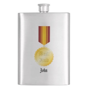Flasque Médaille Meilleur Papa Broche Fête des Pères