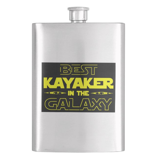 Flasque Meilleur Kayaker Dans La Galaxie (devant)