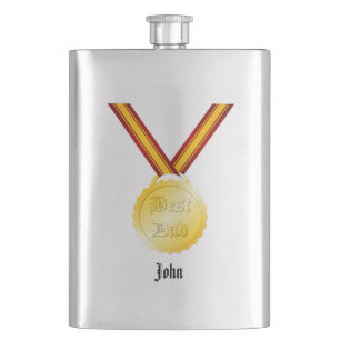 Flasque Meilleure médaille de papa pour la fête des pères