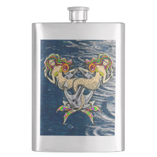Flasque Mermaids - Design nautique pour les amoureux des o