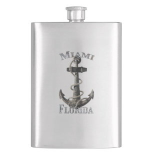 Flasque Miami Florida Vacation Nautical Anchor Sailing