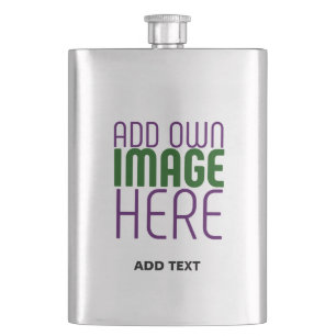 FLASQUE MODÈLE DE TEXTE D'IMAGE ASH SIMPLE MODERNE