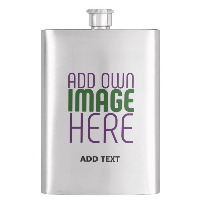 FLASQUE MODÈLE DE TEXTE D'IMAGE ASH SIMPLE MODERNE (devant)