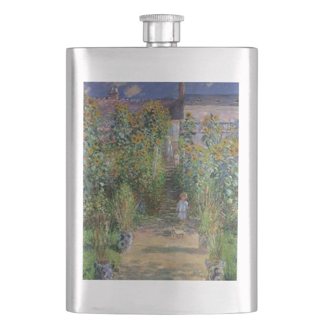 Flasque Monet Garden Vetheuil Impressionim Peinture (devant)