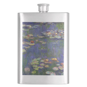 Flasque Monet Water Lilies Chef-d'oeuvre Peinture