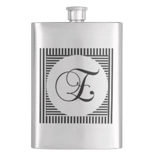 FLASQUE MONOGRAMME E INITIAL ALPHABET