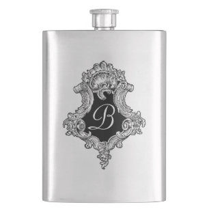 Flasque Monogramme personnalisé initial