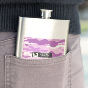 Flasque Motif de camouflage violet militaire