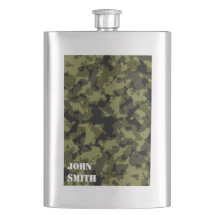 Flasque Motif de style militaire camouflage
