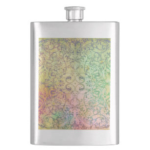Flasque Motif d'ornement d'art antique pour votre concepti