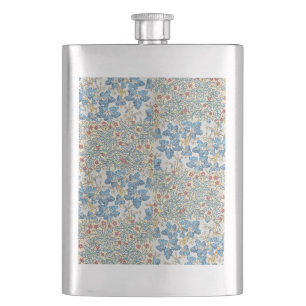 Flasque Motif floral de géranium sauvage Art nouveau vinta