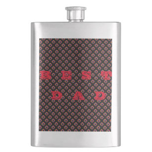 FLASQUE MOTIFS ET MOTS POUR PAPA